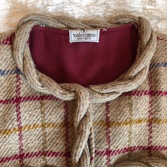 VTG VALENTINO Boutique Plaid Zip Front Jacket - Picture 4 of 8
